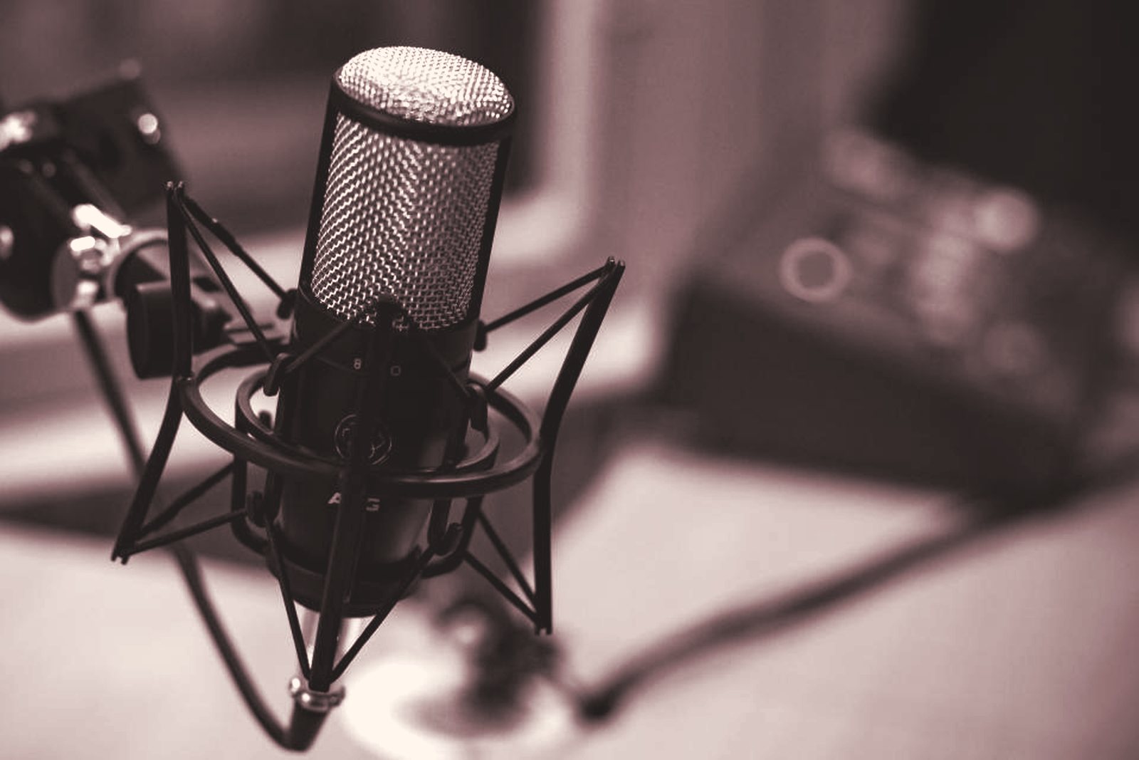 A studio microphone